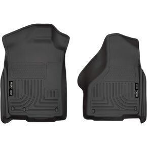Husky Liners - Weatherbeater | Fits 2002 - 2018 Dodge Ram 1500 Quad Cab, 2003 - 2009 Ram 2500/3500 Quad/Mega Cab, 2003 - 2017 Ram 2500 Standard Cab - Front Liners - Black, 2 pc. | 18031