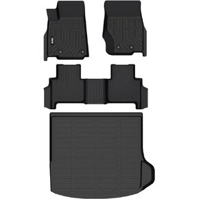Floor Mats for Jeep Grand Cherokee 2016-2021/ for Dodge Durango 2016-2021, TPE Rubber Car Mats All Weather Custom Floor Liners for Grand Cherokee/Durango 1st and 2nd Row Nonslip Odorless in Kuwait