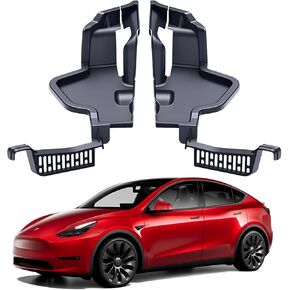 لصندوق حاجز الماء لغطاء محرك السيارة Tesla Model Y، قنوات شبكة توجيه المياه لصندوق السيارة الأمامي لملحقات Tesla Model Y 2024 2023 2022 2021، غطاء شبكي واقٍ متوافق مع الطراز Y (قطعتان/مجموعة) in Kuwait