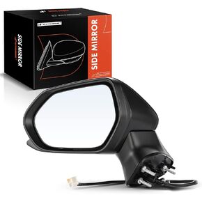 A-Premium Left & Right Driver & Passenger Side Power Door Mirror Compatible with Toyota Camry 2018-2022 with Power Glass Adjust Manual Folding Non-Heated White Outside Rear View Mirror 2-PC Set
