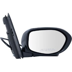 TRQ Mirror Power Heated Side View Camera Paint to Match RH Right Passenger Side for 2014-2017 Honda Odyssey EX & EX-L Models Only