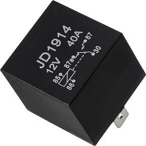 JD1914 Relay Socket 12V 40A Universal Vehicle Motor Fuse Switch Power Multi-Purpose Heavy Duty Standard