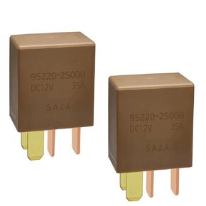 Relay 95220-2S000 (Set of 2), 12V 35A 4Pin Power Relay Assembly Relay 95220-2S000 Compatible with Select Hyundai KIA Models