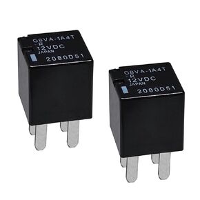 Relay G8VA-1A4T-R 2 Pcs (Pack of 1), G8VA1A4TR 4 Pins 12V DC 20A SPST Automotive Power Relay