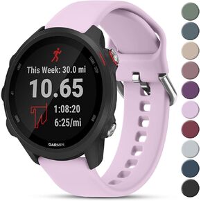 ميليا لـ Garmin Forerunner 55 Band، Forerunner 245 Band، Garmin Forerunner 645/645 Music Band، شريط بديل 20 مم لـ Garmin Forerunner 55، Forerunner 245/245 Music، Forerunner645/645 Music، Forerunner 158 ساعة ذكية
