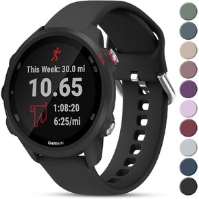 ميليا لـ Garmin Forerunner 55 Band، Forerunner 245 Band، Garmin Forerunner 645/645 Music Band، شريط بديل 20 مم لـ Garmin Forerunner 55، Forerunner 245/245 Music، Forerunner645/645 Music، Forerunner 158 ساعة ذكية