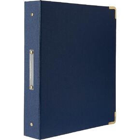 راسل + هازل، مفرش كتب مميز مكون من 3 حلقات، لوازم مكتبية، دينم، 10.75 بوصة × 12 بوصة