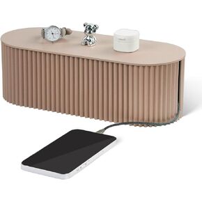 Cable Management Box Large Cable Organizer Box for Power Strips, Surge Protectors, Chargers, TV Computer Wires Cable Hider Organizer Box with Cable Ties，Wire Ties，Clip Holders - White