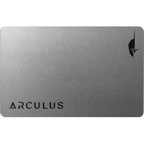 Arculus® Crypto Cold Storage Wallet, Secure Bitcoin Wallet, Crypto Hardware Wallet for NFTs, Ethereum, Bitcoin, Cardano & Other Cryptocurrencies, 3-Factor Authentication, Black