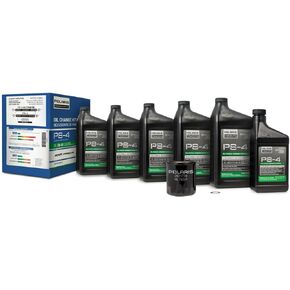Polaris Oil Change Kit for RZR Pro R Models with ProStar Fury 2.0 Engine, Includes 5.5 Quarts of PS-4 5W-50 Full Synthetic Oil, 1 Oil Filter, 1 Drain Plug Washer, for Off Road SxS - 2890880