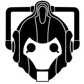 Dr Who 5" Cyberman Upgrade Decal Sticker for Cars Laptops Tablets Skateboard - WHITE