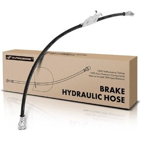 A-Premium Front Driver Brake Hydraulic Hose Compatible with Chevy and GMC Models - Tahoe 1996-1999, K1500/K2500 Suburban 1996-1999, K2500/K3500 1996-2000