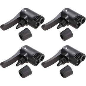 4 Pcs Pump Adapter Valve, 3 in 1 Replacement Dual Head Air Pump Adapter Valve Bicycle Bike Cycle Tyre Tube Pump Adapter Bike Floor Pumps