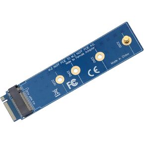 NVME M-Key M.2 PCIE 4.0 3.0 Adapter NGFF M2 NVME PCIE SSD Hard Drive Gold Finger Adapter Plate Protection Test Card Compatible 2280 2260 2242 2230 SSD Blue