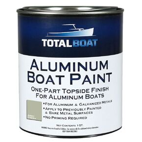 TotalBoat-520631 Aluminum Boat Paint for Canoes, Bass Boats, Dinghies, Duck Boats, Jon Boats and Pontoons (Light Gray, Gallon), 1 Gallon (Pack of 1)