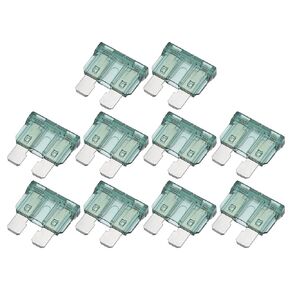 X AUTOHAUX 5pcs Blade Style Fuses 1A Blade Style Fuses Replacement for Automotive Car Boat Truck SUV RV Motorcycle Green