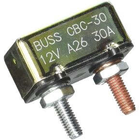 قاطع الدائرة الكهربائية Bussmann CBC-30 (النوع الأول للسيارات شديدة التحمل مع أطراف توصيل - 30 أمبير)، حزمة واحدة