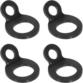 Stainless Steel Multi-Purpose Tie Down Strapping Hook Anchors for Tiedown Attachment Points for Dirt Bike, Motorcycle, Trailer, Pickup, Truck, Camper, RV (Pack of 4)