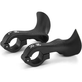 LIXADA Bicycle Bar Ends Ergonomic No-Slip MTB Mountain Bike Handlebar Ends for 21.8-22.8mm Handlebars