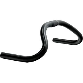 SENQI Bike Handlebar Aluminum Alloy Bar Bent Handlebar 25.4mm 440mm for Road Bike Leisure Bicycle, Black