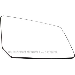 Dasbecan Driver Left Side Mirror Replacement with Plastic Backing Plate Heated Glass Compatible With GMC Acadia Chevy Traverse Saturn Outlook Replaces 15951926 33223 GM1324119