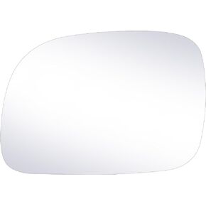 Driver Side Mirror Glass Compatible with Chrysler Town Country 1996-2007, Voyager, Dodge Caravan, Grand Caravan, Plymouth Grand Voyager 1996-2000, non-heated, w/o back plate