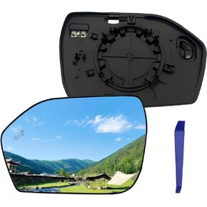 Left Driver Side Mirror Replacement for Ford Explorer 2020 2021 2022 2023 2024 Rear View Mirrors Glass with Power Heated & Blind Spot