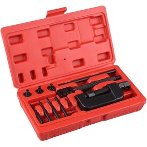 Chain Rivet Tool, 13Pcs Heavy Duty?Cam Drive Chain Breaker 420 630 520 Chain Rivet Cutter Removal Tool Kit for Motorcycle, Bike, ATV with Carrying Case