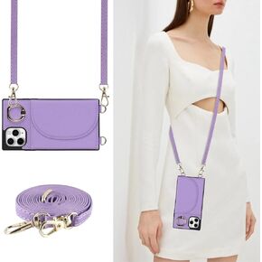 Jaorty Crossbody Wallet for iPhone 11 Pro Max Case with Lanyard Strap Credit Card Holder 6.5", Case for Men Women Girl