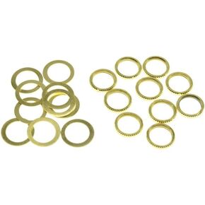 KAISH Pack of 10 Metric Thread M12 Guitar Toggle Switch Nut 3 Way Toggle Switch Nut Washer for Epi Les Paul LP SG or Import Les Pauls Black