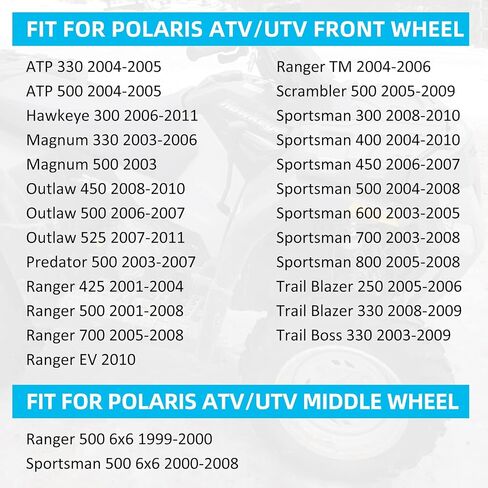 Front/Middle Wheel Studs 7515513 for Polaris Sportsman Ranger Outlaw Magnum Trail Blazer Trail Boss Predator Scrambler ATP Hawkeye 4PCS in Saudi Arabia