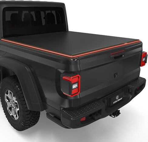 YITAMOTOR Soft Tri-fold Truck Bed Tonneau Cover Compatible with 2020 2021 2022 2023 2024 Jeep Gladiator JT w/ or w/o Trail Rail System in Saudi Arabia