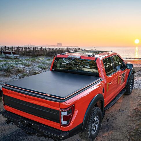 YITAMOTOR Soft Tri-fold Truck Bed Tonneau Cover Compatible with 2020 2021 2022 2023 2024 Jeep Gladiator JT w/ or w/o Trail Rail System in Saudi Arabia