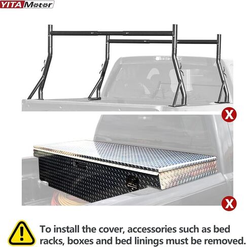 YITAMOTOR Soft Tri-fold Truck Bed Tonneau Cover Compatible with 2020 2021 2022 2023 2024 Jeep Gladiator JT w/ or w/o Trail Rail System in Saudi Arabia