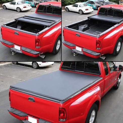 غطاء سرير ناعم ثلاثي الطي من DNA Motoring TTC-TRISOFT-040 متوافق مع سرير 94-04 S10 / Sonoma بطول 6 أقدام in Saudi Arabia