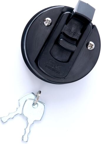 Amarine Made 2" Flush Pull Slam Latch for Boat Deck Hatch 1/4" Door Locking Style-Black (1-Pack) in Saudi Arabia