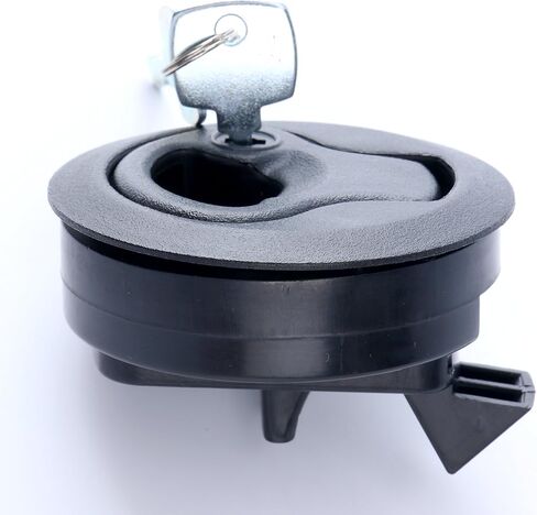 Amarine Made 2" Flush Pull Slam Latch for Boat Deck Hatch 1/4" Door Locking Style-Black (1-Pack) in Saudi Arabia