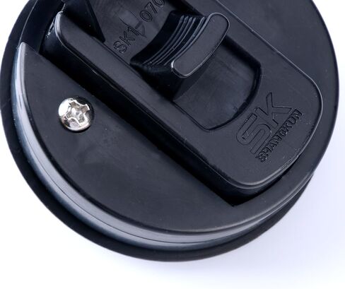 Amarine Made 2" Flush Pull Slam Latch for Boat Deck Hatch 1/4" Door Locking Style-Black (1-Pack) in Saudi Arabia