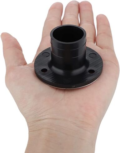 VTurboWay 2 قطعة من النايلون مع غطاء تقليم 316 SS مقاس 53 × 30 مم لتصريف أرضية القارب مناسب لمستلزمات تصريف سطح اليخوت وقوارب الكاياك، أسود، براغي تثبيت مجانية in Saudi Arabia