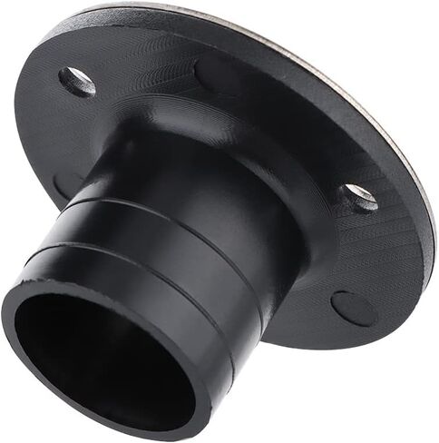 VTurboWay 2 قطعة من النايلون مع غطاء تقليم 316 SS مقاس 53 × 30 مم لتصريف أرضية القارب مناسب لمستلزمات تصريف سطح اليخوت وقوارب الكاياك، أسود، براغي تثبيت مجانية in Saudi Arabia
