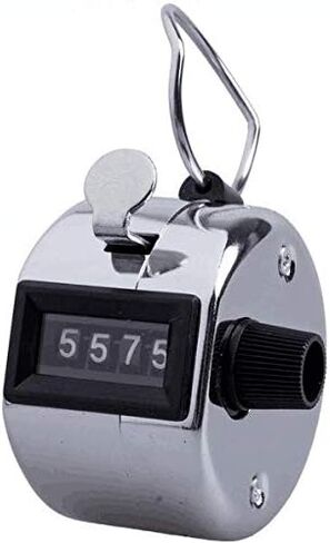 Pack of 6 Hand Tally Counter 4 Digit Mechanical Palm Click Number Counter Handheld Counter Clicker with Nylon Lanyard in Kuwait