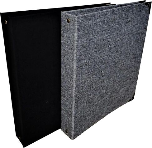 مفرش كتب Fernweh4u Premier مكون من 3 حلقات مقاس 10.25 بوصة × 11.5 (عبوتان) - ألوان سوداء ورمادية - مثالية للفصول الدراسية والعمل التجاري والتنظيم in Kuwait