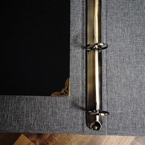 مفرش كتب Fernweh4u Premier مكون من 3 حلقات مقاس 10.25 بوصة × 11.5 (عبوتان) - ألوان سوداء ورمادية - مثالية للفصول الدراسية والعمل التجاري والتنظيم in Kuwait