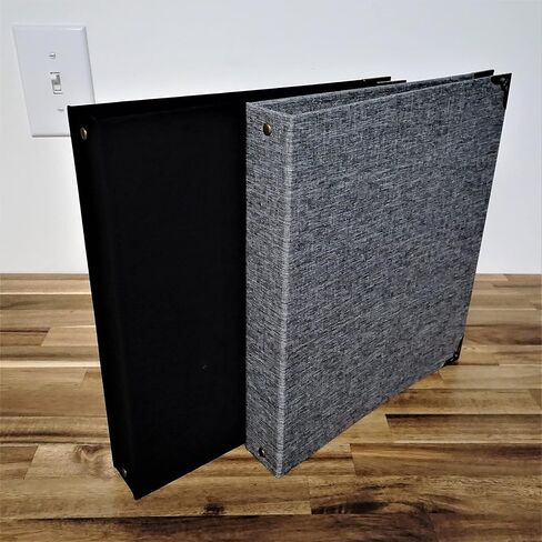 مفرش كتب Fernweh4u Premier مكون من 3 حلقات مقاس 10.25 بوصة × 11.5 (عبوتان) - ألوان سوداء ورمادية - مثالية للفصول الدراسية والعمل التجاري والتنظيم in Kuwait