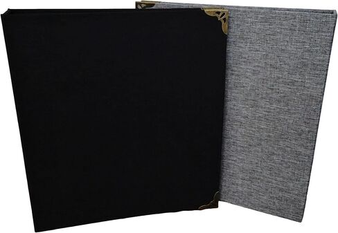 مفرش كتب Fernweh4u Premier مكون من 3 حلقات مقاس 10.25 بوصة × 11.5 (عبوتان) - ألوان سوداء ورمادية - مثالية للفصول الدراسية والعمل التجاري والتنظيم in Kuwait