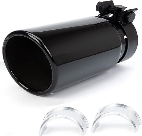 طرف كاتم صوت عادم أنبوب الكروم الأسود لشاحنة عادم متوافق مع Toyota Tacoma 2005-2022 يستبدل PT932-35180-02 PT9323518002 in Saudi Arabia