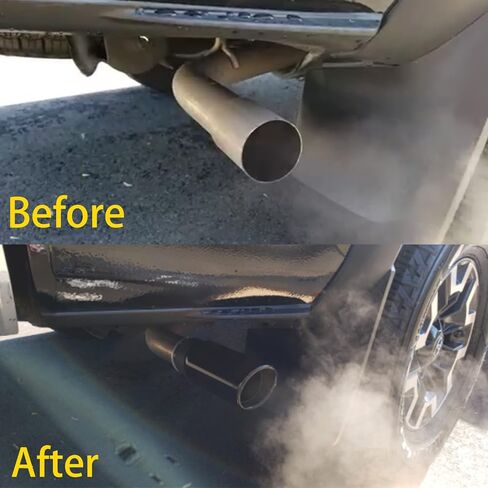 طرف كاتم صوت عادم أنبوب الكروم الأسود لشاحنة عادم متوافق مع Toyota Tacoma 2005-2022 يستبدل PT932-35180-02 PT9323518002 in Saudi Arabia