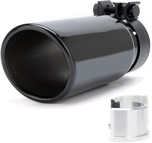 طرف كاتم صوت عادم أنبوب الكروم الأسود لشاحنة عادم متوافق مع Toyota Tacoma 2005-2022 يستبدل PT932-35180-02 PT9323518002 in Saudi Arabia