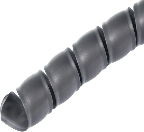 MECCANIXITY Spiral Tube Wrap Cable Management Sleeve 9.8ft 40mm ID Flexible PP Cord Organizer for Computer Wire Power Cable Gas Pipe Black in Saudi Arabia