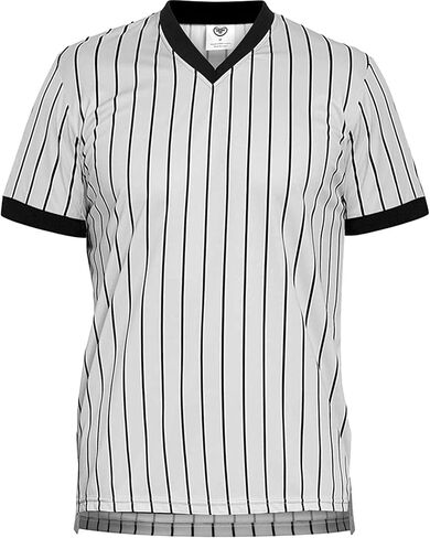 ChinFun Men's V-Neck Basketball Referee Shirt Official Ref Shirt Umpire Jersey in Saudi Arabia